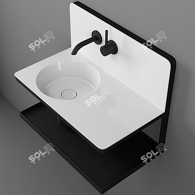 Alape Steel19: Sleek and Modern Wash Basin 3D model image 2