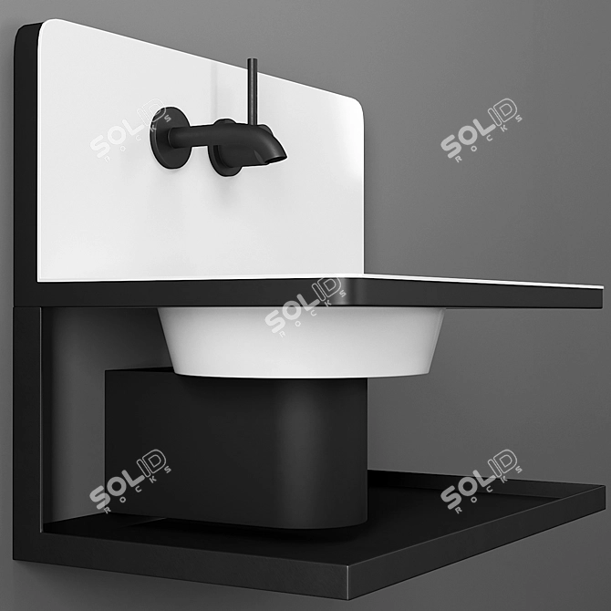 Alape Steel19: Sleek and Modern Wash Basin 3D model image 3