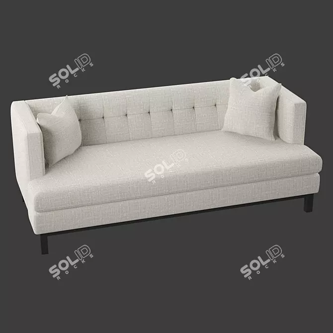 Luxury Comfort Sofa 3D model image 1