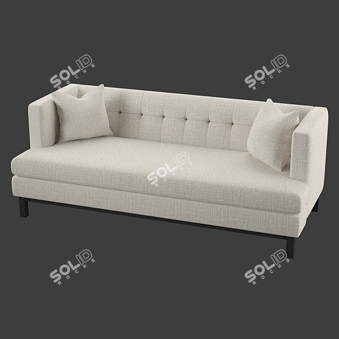 Luxury Comfort Sofa 3D model image 2