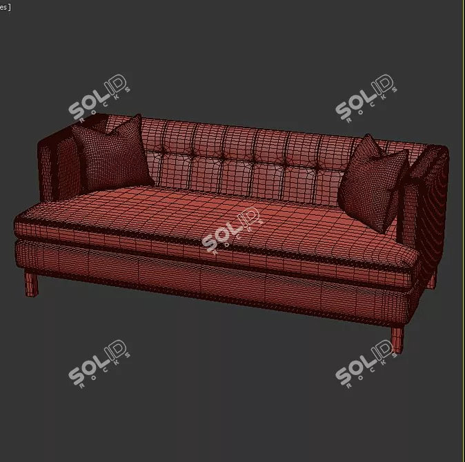 Luxury Comfort Sofa 3D model image 3