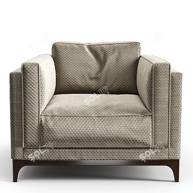Timeless Comfort: Ctssalotti Armchair 3D model image 2