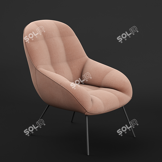 Cozy Sunday Lounge Chair 3D model image 2