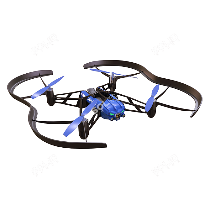 Parrot Night Swat - High-Speed LED Drone 3D model image 1