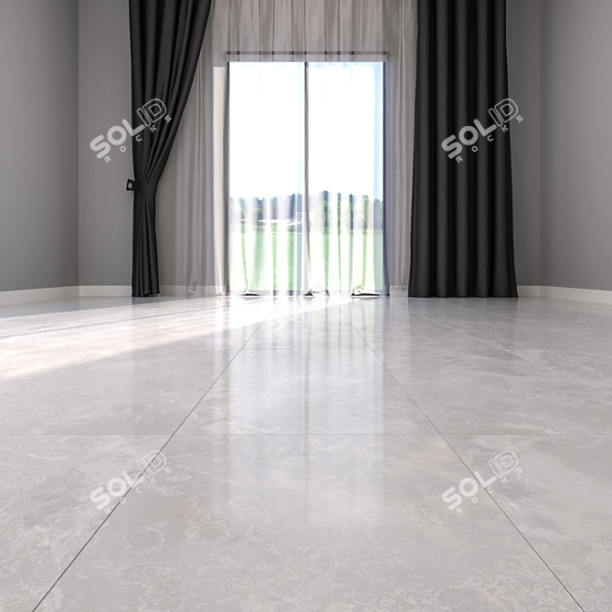 Luxury Marble Floor Tiles 3D model image 2