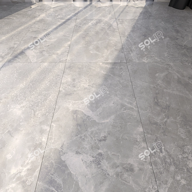 Elegant Marble Floor Tiles 3D model image 1