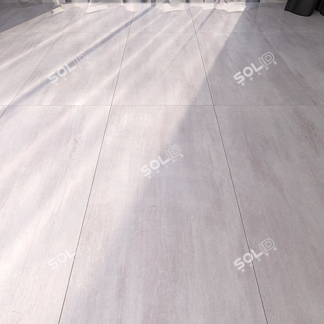 Elegant Marble Floor Tiles 3D model image 1