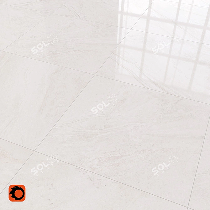 Luxury Geostone Marble Floor Tile 3D model image 1