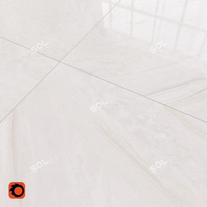 Luxury Geostone Marble Floor Tile 3D model image 3