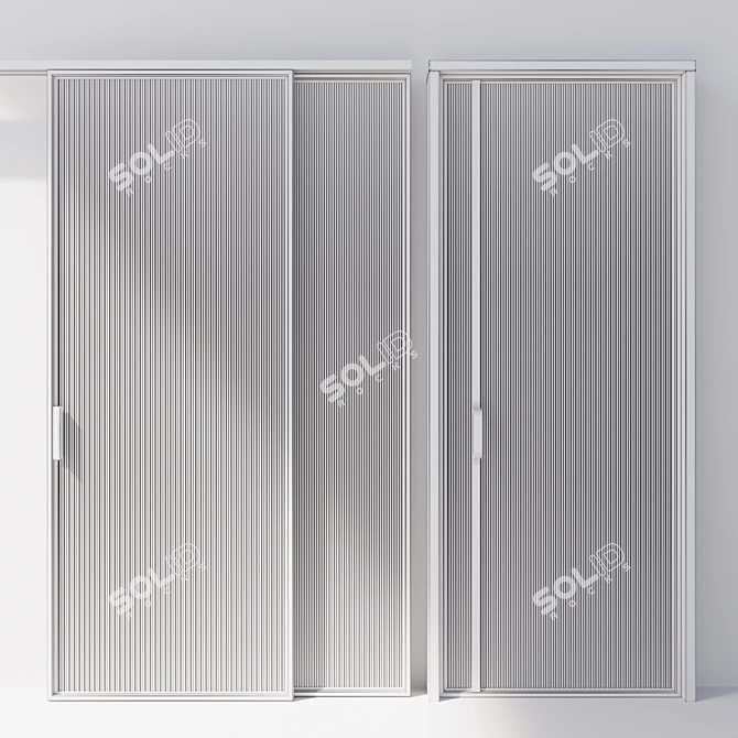 Glass Swing & Pocket Door System 3D model image 3