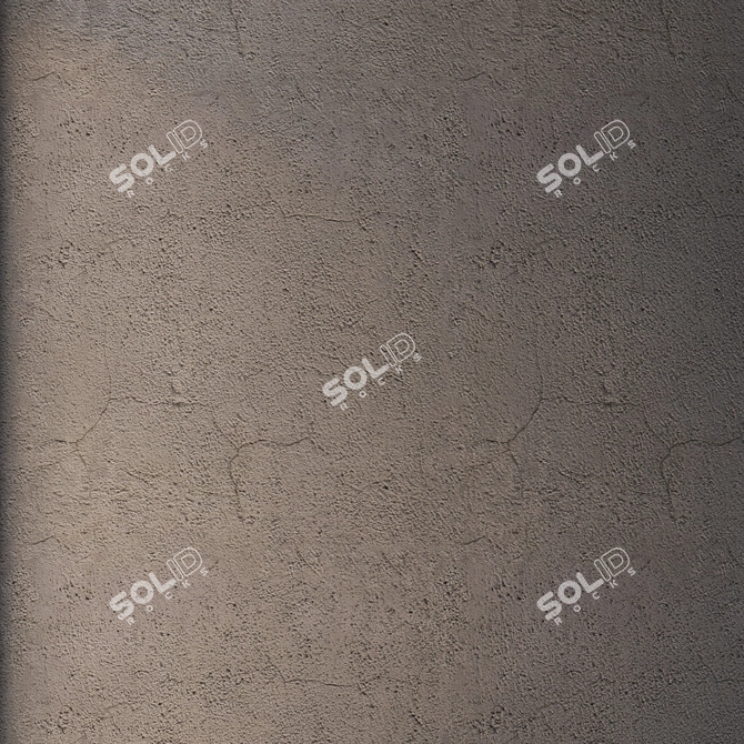 High-Detail Seamless Plaster 3D model image 3