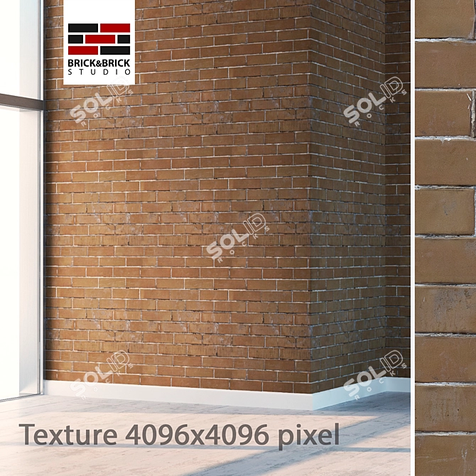 Seamless Brick Texture: High Detail 3D model image 1