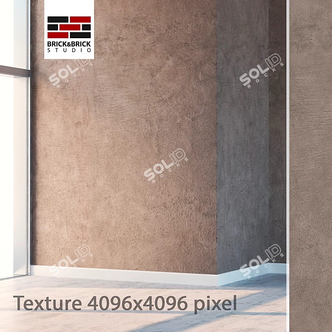 Seamless High-Detail Plaster 3D model image 1