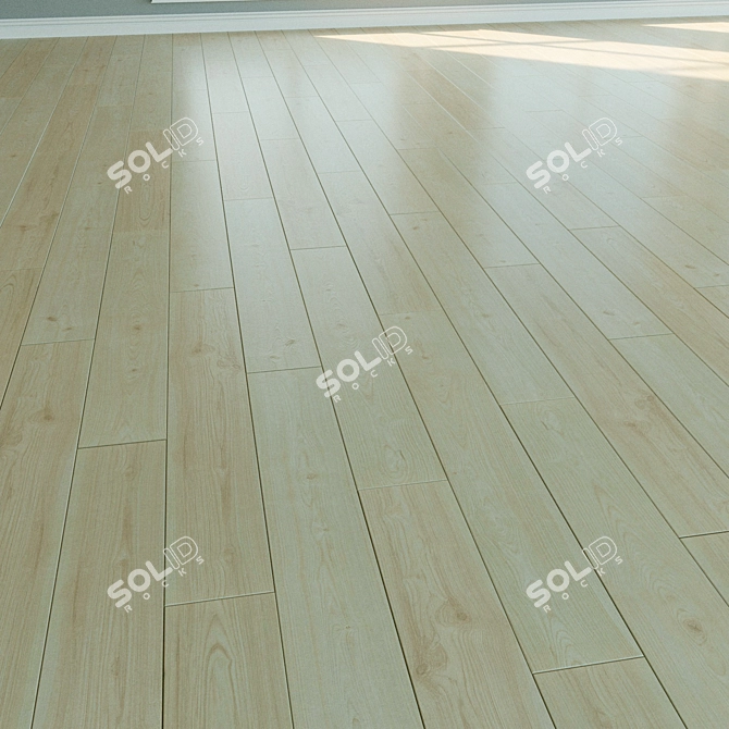 Natural Wood Laminate Flooring 3D model image 3