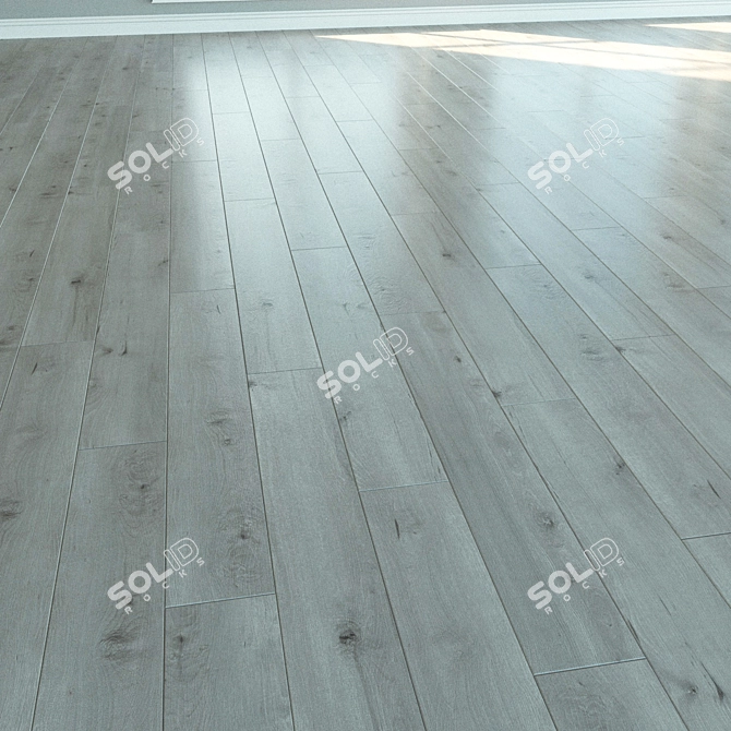 Natural Wood Laminate Parquet 3D model image 3