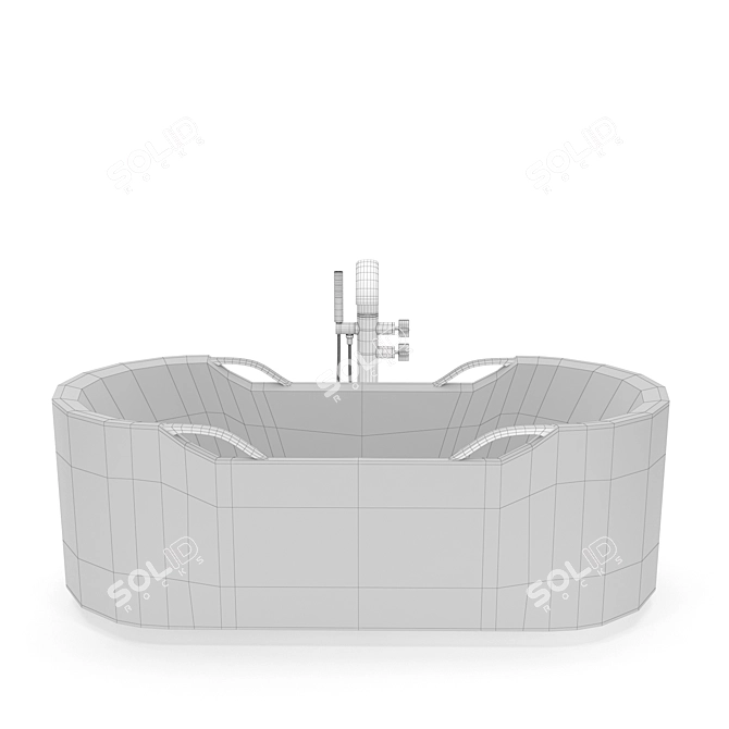 Armani Roca Baia Bathtub - Luxury Design 3D model image 3