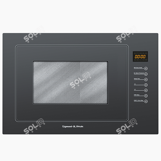 Shtain BMO 13.252: Built-In 60cm Microwave 3D model image 2