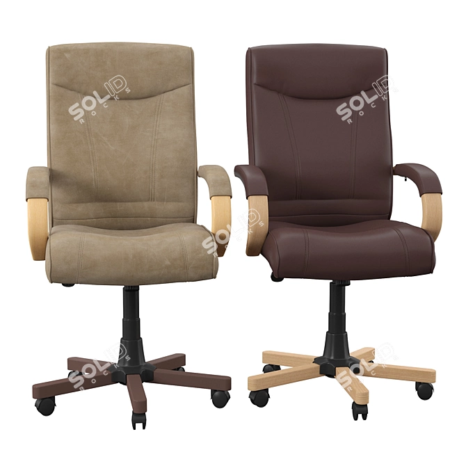 ErgoFlex Office Chair 3D model image 2