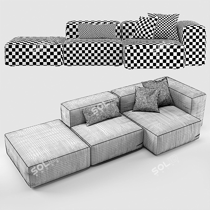 Alberta Salotti Alcazar Sofa 3D model image 3