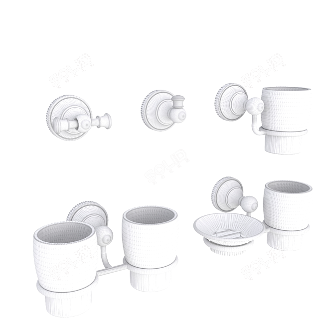 Fixsen Bogema Bathroom Accessories 3D model image 2