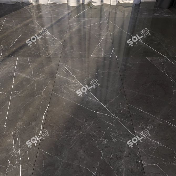 Elegant Marble Floor Tiles 3D model image 3