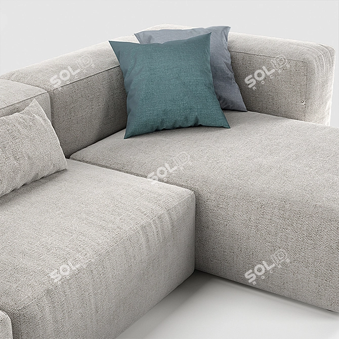 Alcazar Alberta Salotti 2: Stylish Sofas for Modern Living 3D model image 2