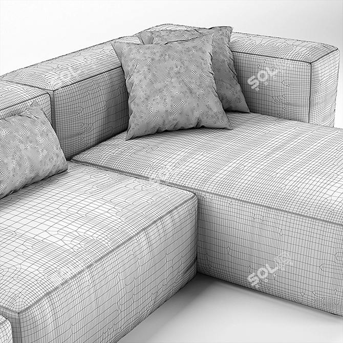 Alcazar Alberta Salotti 2: Stylish Sofas for Modern Living 3D model image 3