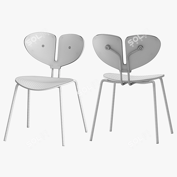 Title: Nordic Tales Moth Chair: Elegant and Versatile 3D model image 3