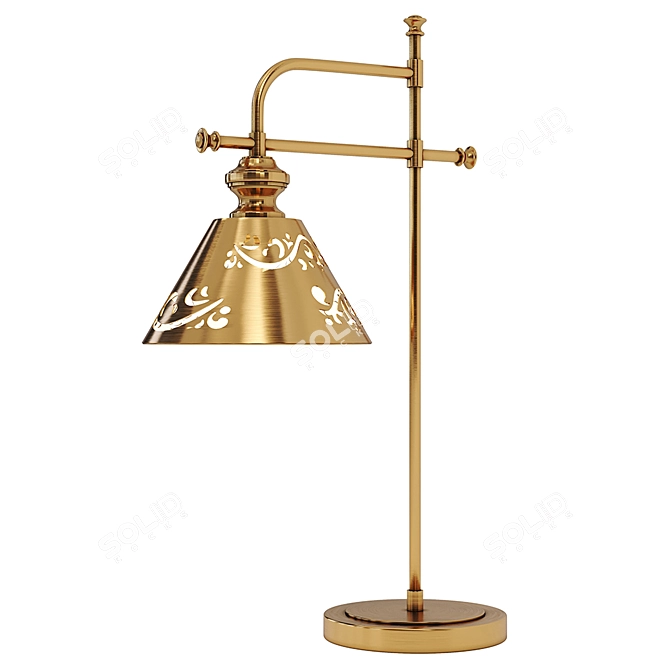 Arte Lamp Kensington Table Lamp - Elegant Bronze and White Options 3D model image 1