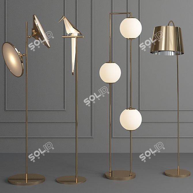 Elegant Tarsher Lamp 3D model image 1