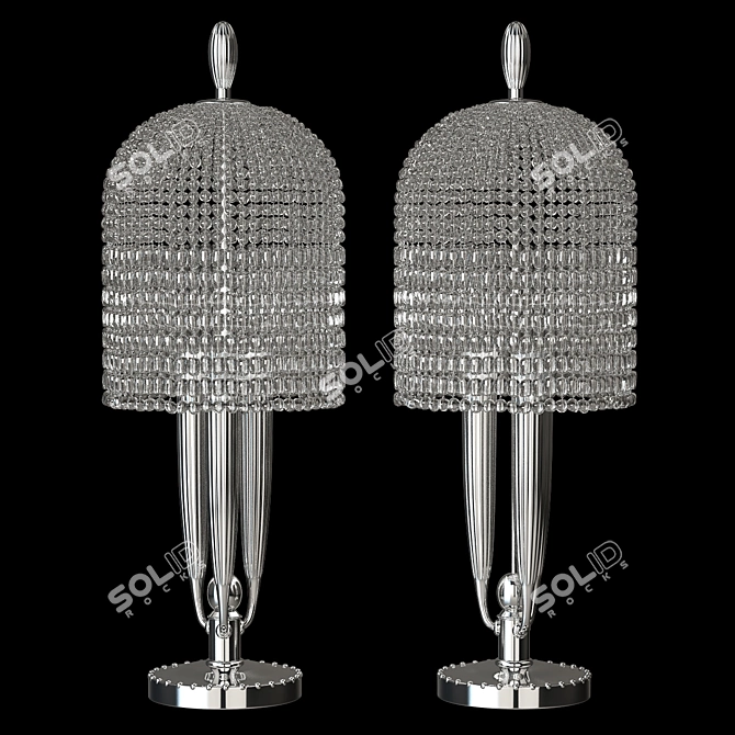 Elegant Delisle Paris Table Lamp 3D model image 1