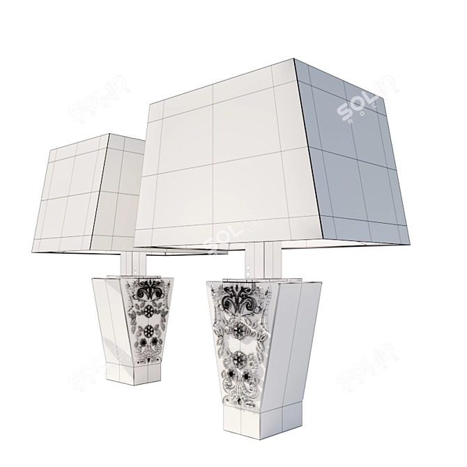 Elegant VICKY Table Lamp 3D model image 3