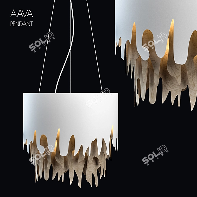 Aava Pendant - 3dsmax2014 & V-ray Design 3D model image 1