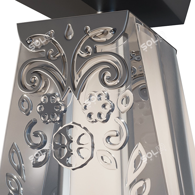 VICKY Ceiling Light: Sleek, Modern Design 3D model image 2