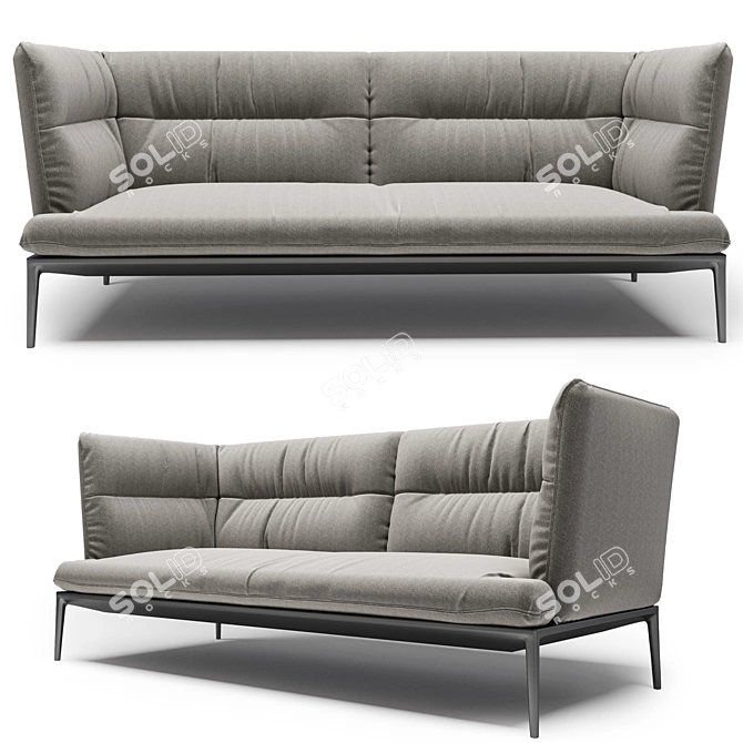 Modern Comfort: Yale X Sofa by MDF Italia 3D model image 1