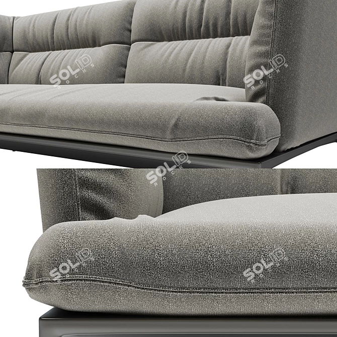 Modern Comfort: Yale X Sofa by MDF Italia 3D model image 2