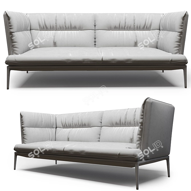 Modern Comfort: Yale X Sofa by MDF Italia 3D model image 3