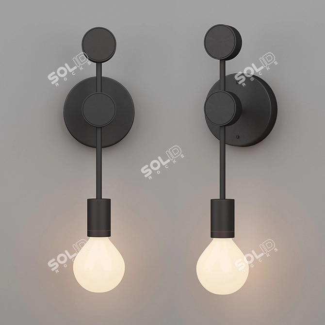 Stunning Simone Single Sconce 3D model image 2