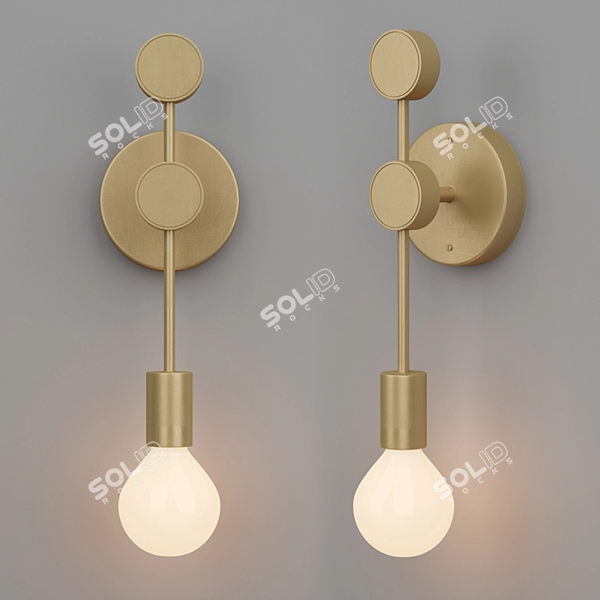 Stunning Simone Single Sconce 3D model image 3