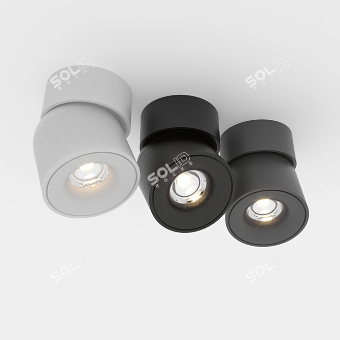 360 Swivel Spotlights, LED, 6-10W 3D model image 3