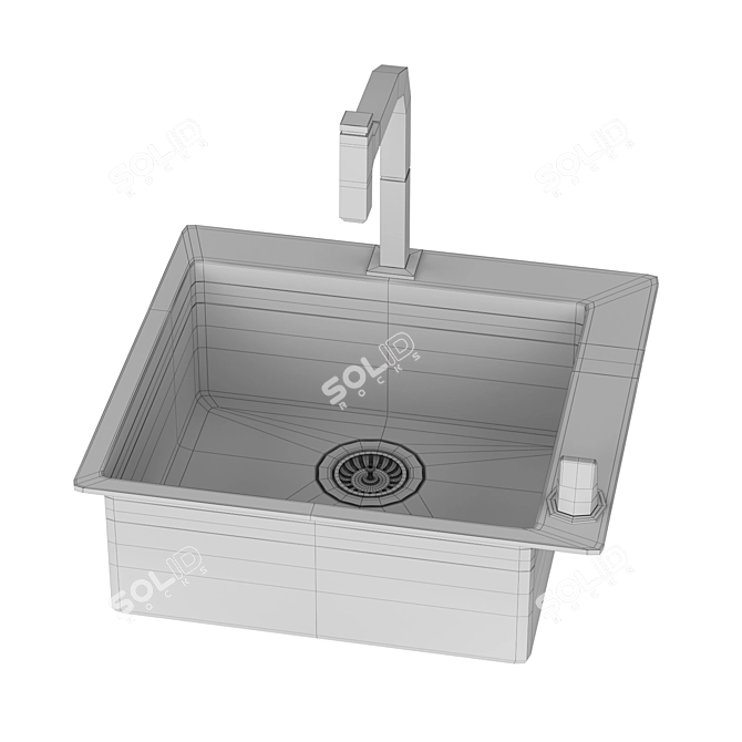 Hansgrohe Kitchen Combo - Compact and Efficient 3D model image 3