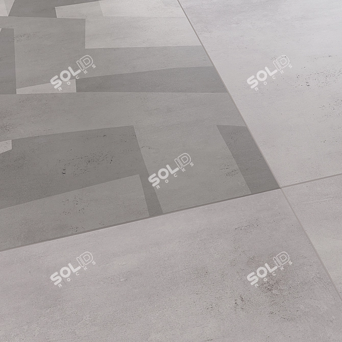 Brooklyn Concrete Floor Tile 3D model image 3