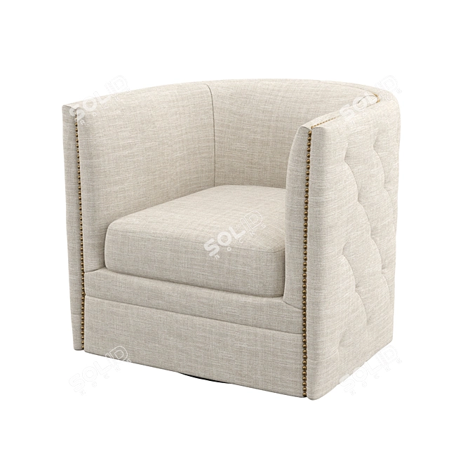 Cozy Comfy Arm Chair 3D model image 1