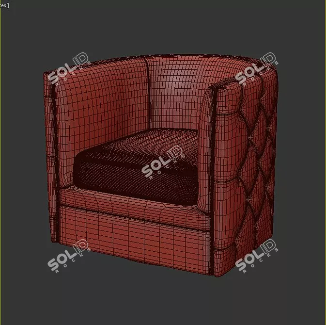 Cozy Comfy Arm Chair 3D model image 3