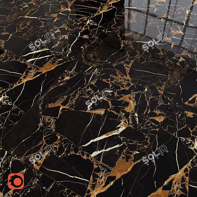 Luxury Saint Laurent Floor Tile 3D model image 2