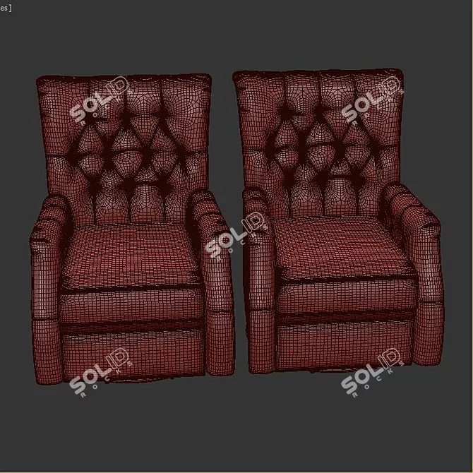 Comfort Plus Armchair 3D model image 3