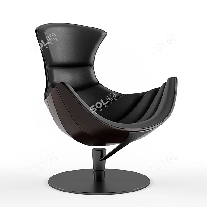 Elegant Lobster Chair by Lund 3D model image 3