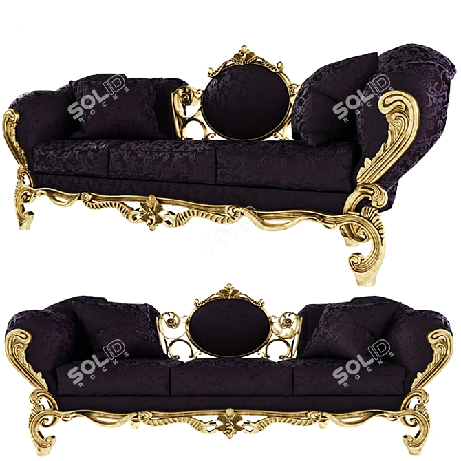 Elegant MonaLisa Sofa - Classic Design 3D model image 1