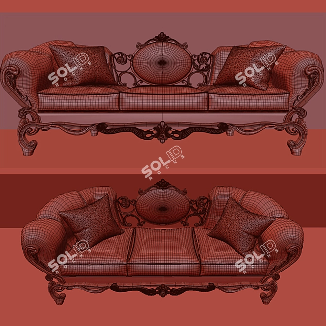 Elegant MonaLisa Sofa - Classic Design 3D model image 3