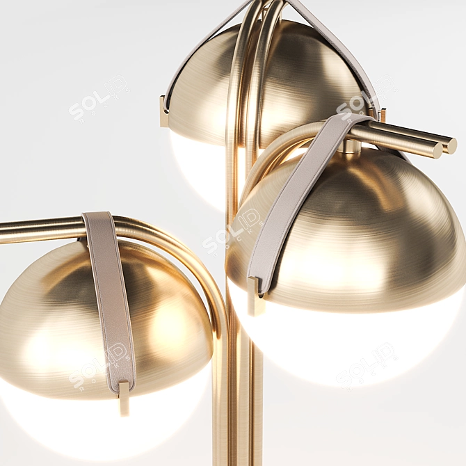 Turri Eclipse Metal Table Lamp 3D model image 2